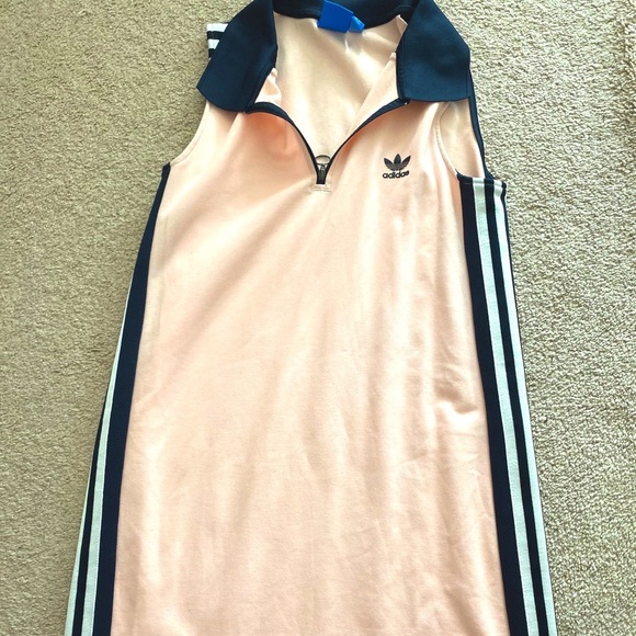 adidas blue dress vintage adidas Originals Hockey Jersey Dress Blue XS
